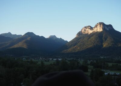 Les Dents de Lanfon au soleil levant